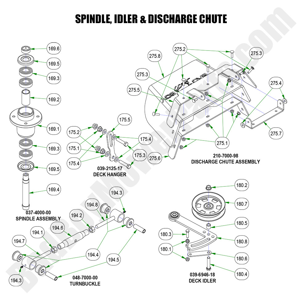 2023 Rebel - Spindle, Idler & Discharge Chute